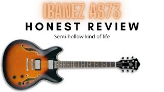 ギター Ibanez AS73-BS Ibanez Artcore AS73-BS-12-01 Sunburst Archtop Electric