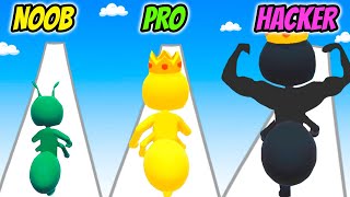 NOOB vs PRO vs HACKER - Tiny Run 3D