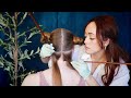 Asmr perfectionist scalp check hair parting exfoliation  treatment  soft spoken unintentional