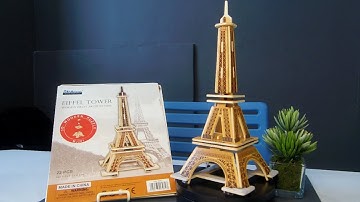 HOW TO ASSEMBLE EIFFEL TOWER WOODEN CRAFT I ROBOTIME I Mai Toys, Arts & Crafts