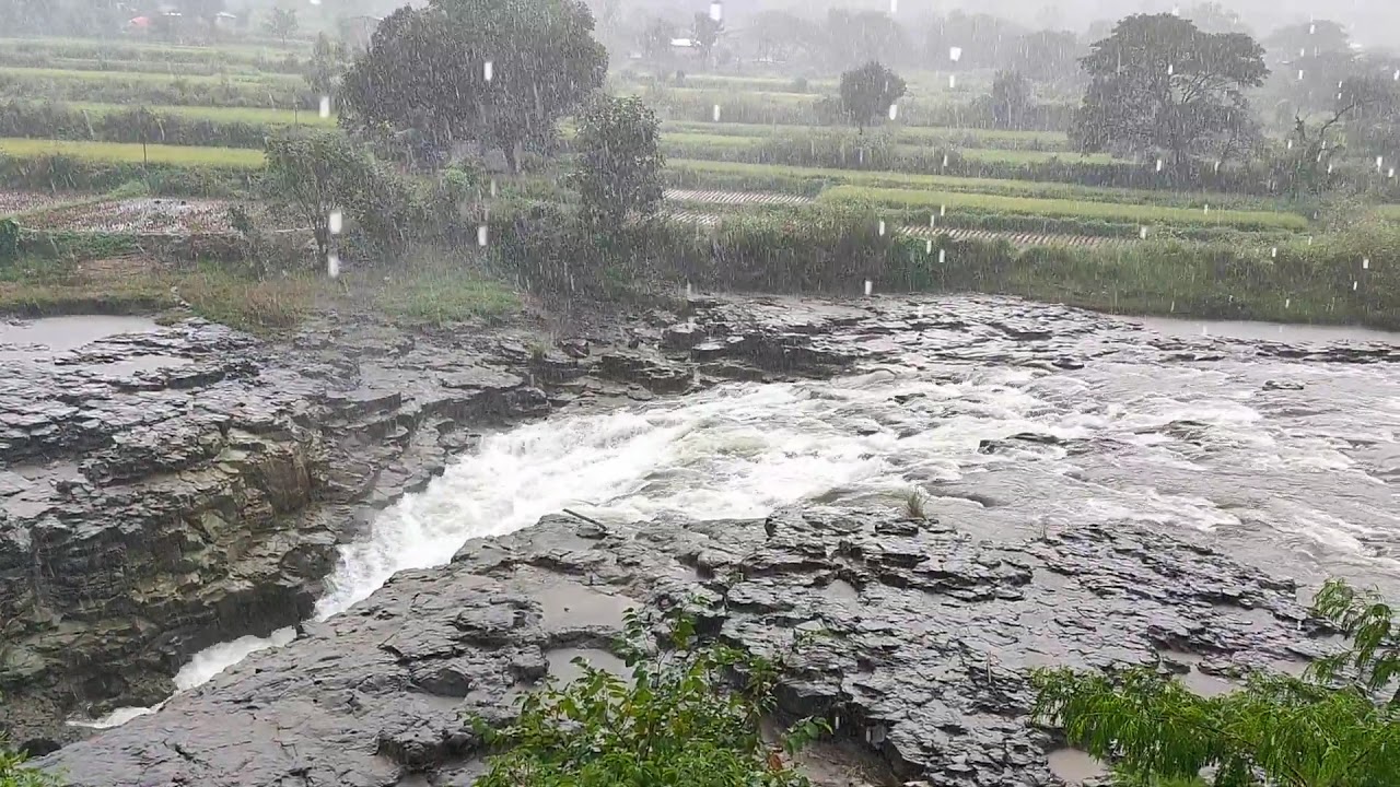Place near Pune to visit in rain, Baneshwar Waterfalls - YouTube