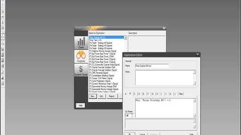 How to create an explorer in MetaStock