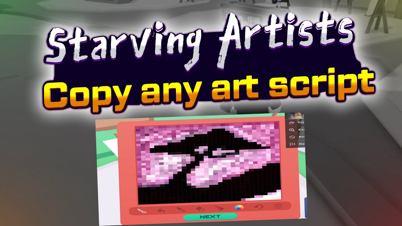 Starving Artists script (Copy any arts) YouTube