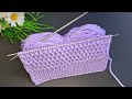 Kolay iki şiş örgü yelek model anlatımı ✅️Eays knitting crochet patterns