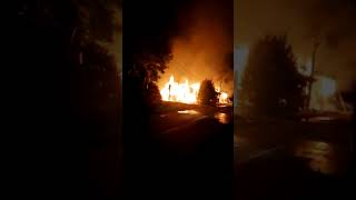 Пожар в новгородской деревне Холынья