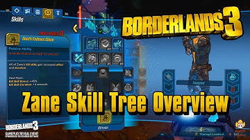 Borderlands 3 - Zane Skill Tree Overview