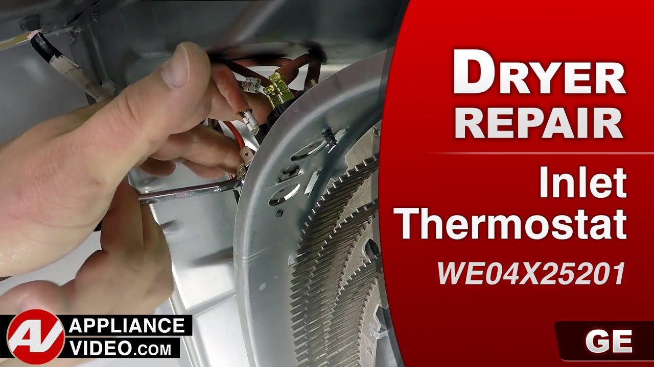 GE Dryer Damp Clothes At the End of Cycle Inlet Thermostat Repair