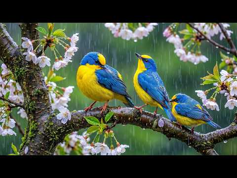 🐦 Relaxing Bird Sounds, Gentle Rain & Healing Piano 🌙 Deep Sleep, Inner Peace & Stress Relief
