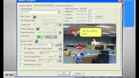 GeoVision Main System   Motion Detection Mask