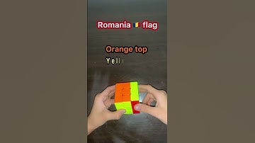 How to make Romania flag on a Rubiks cube  🇷🇴  🇷🇴  🇷🇴