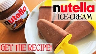 ✿ NUTELLA Popsicles | NO BLENDER ice-cream | Super Easy Recipe | It&#39;s Time to Cook