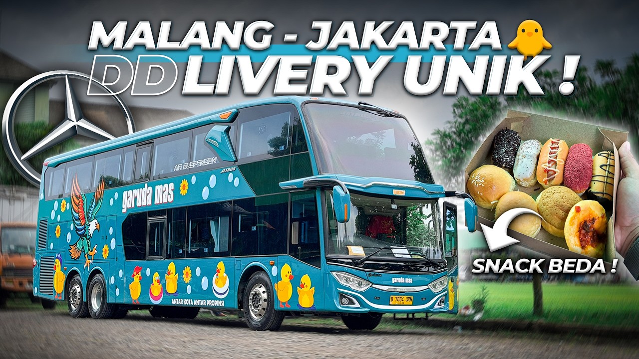 DOUBLE DECKER INI SERVIS NYA BEDA ‼️ Malang Jakarta Naik Garuda Mas DD Mercy 2542