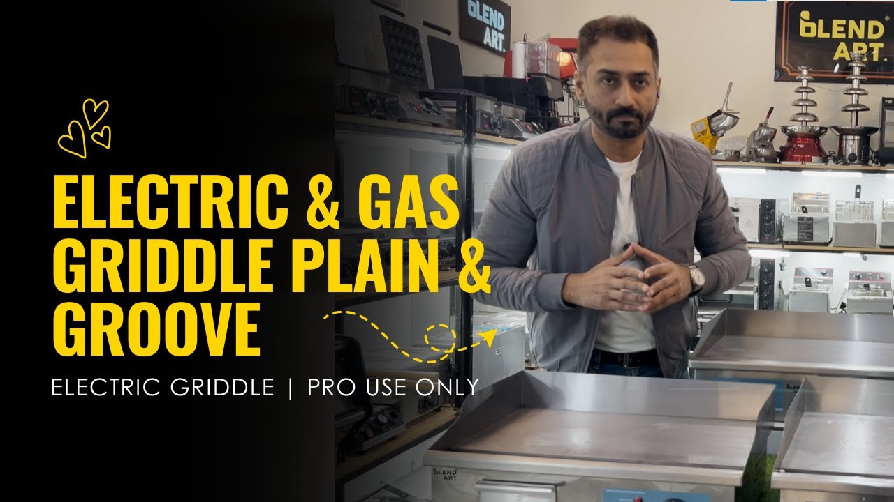 Commercial Electric Griddle / Tawa 🔥 | Plain & Half Groove | 2 ft – 2.5 ft | Blendart India