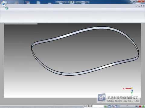 曲面設計 - 曲面展平《Solid Edge》