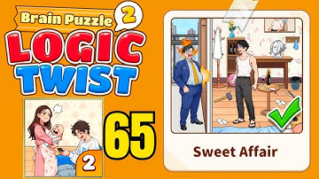 Brain puzzle 2 logic twist level 65 solution walkthrough ( sweet affair ) 