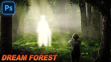 Creating a CINEMATIC FOREST in Photoshop - Speed Art Tutorial