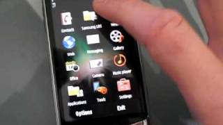 Kinetic scroll in Menu i8910