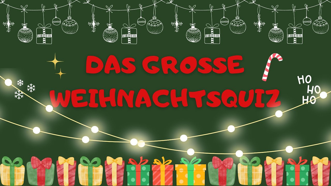 DAS GROSSE WEIHNACHTSQUIZ 🎄🎅🏻 20 Fragen Teste dein Festtagswissen!🎄