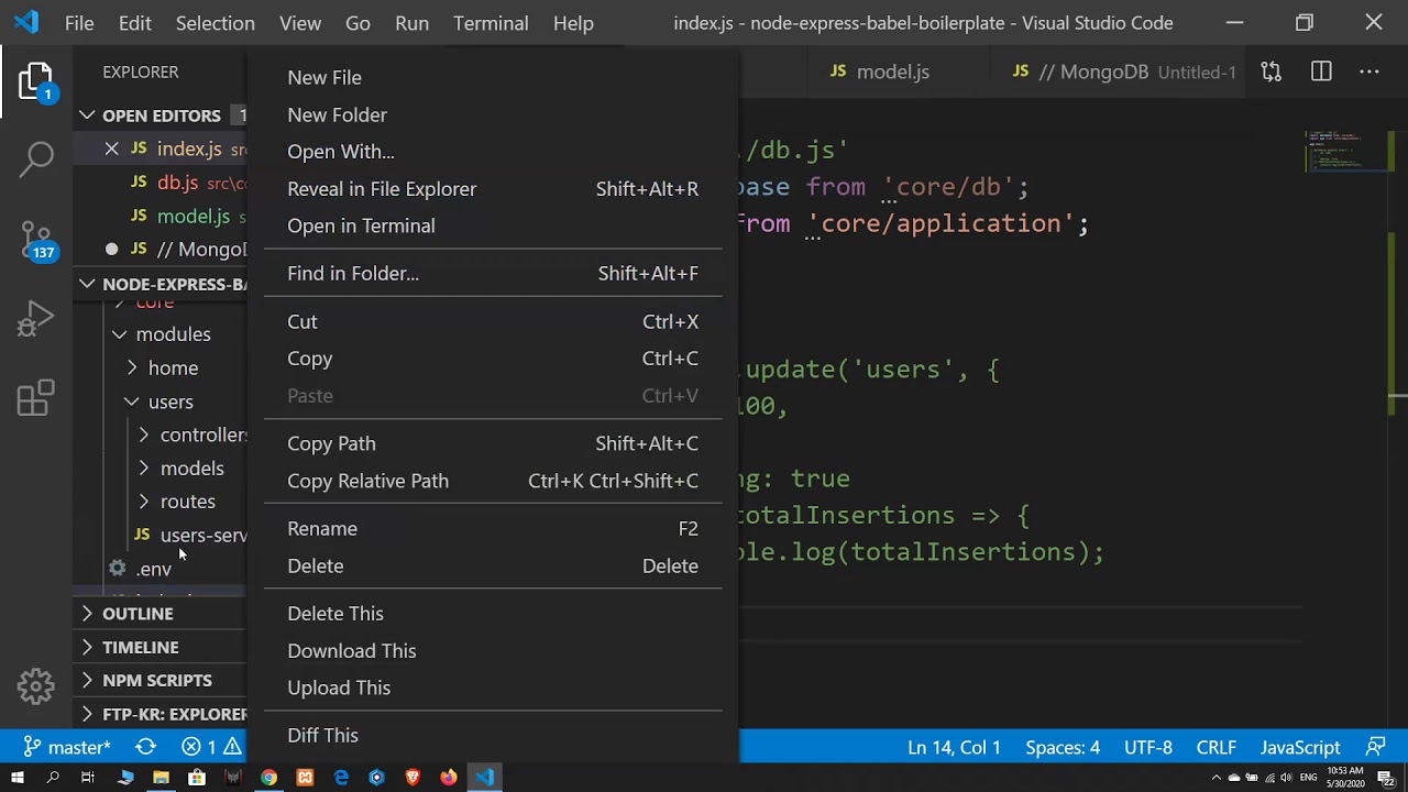 5 Base Model Class | Node Js - YouTube