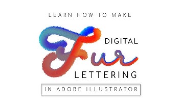 Fur Lettering Tutorial Class on Skill Share - Tutorials for Illustrator