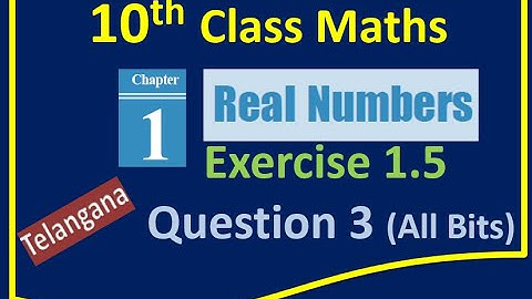 Telangana 10th Class Maths Chapter 1 Real Numbers Ex 1.5 Question 3 | Logarithms |