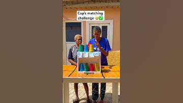 Cup’s matching challenge 😅✅ #game #funny #challenge #youtube #viral #fun #explore #win #shorts
