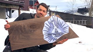 Carving A Walnut Plank Into Wall Art!