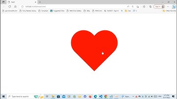 ASMR Programming - Heart with HTML and CSS - No Talking
