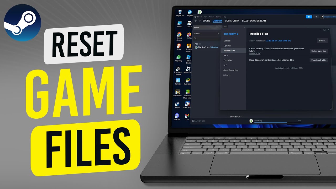 How To Reset Steam Game Files To Default - YouTube