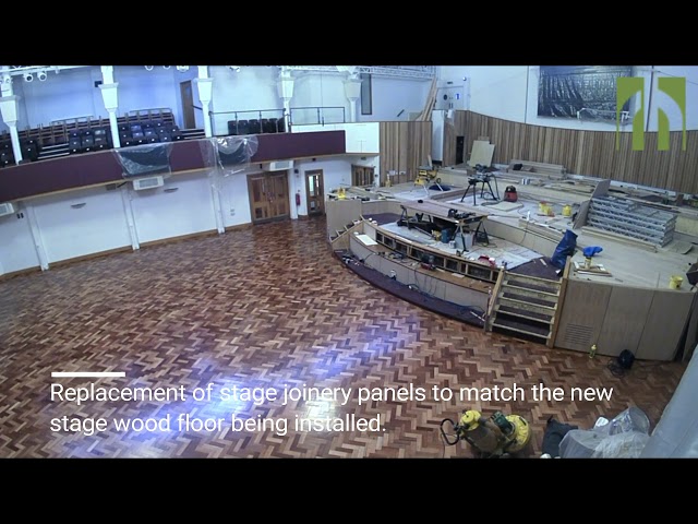 Regent Hall Installation of Stage Floor and Carpet and Refurbishment of Main Hall Floor