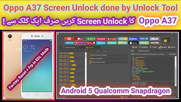 How to Remove Oppo A37fw Screen lock in EDL mode by unlock tool | 2023 | TECH City 2.0
