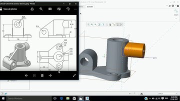 how to learn creo software 3.0 tutorial-13 Example hindi