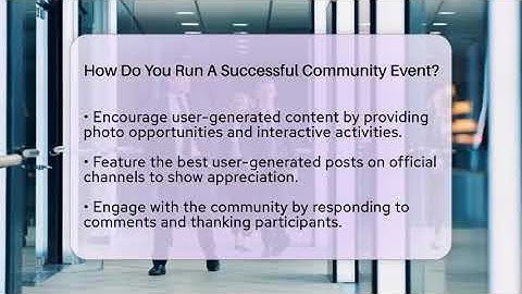 How Do You Run A Successful Community Event? - Everyday-Networking
