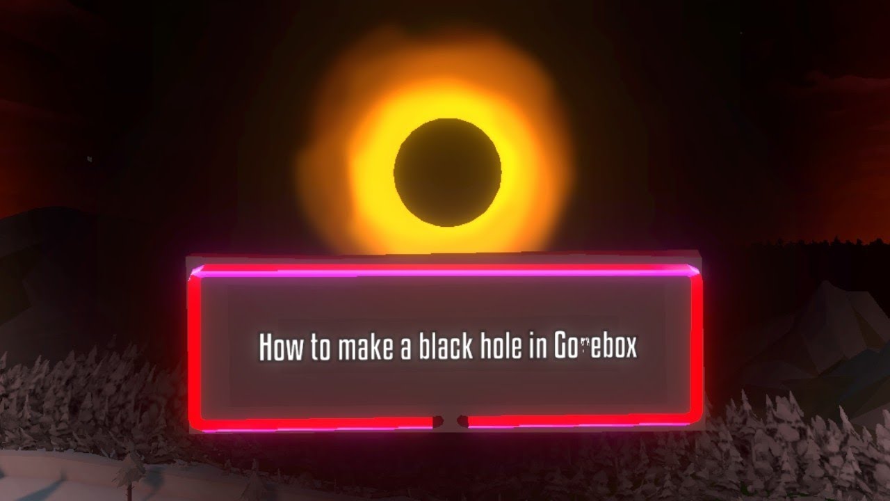 How to make a Black hole in Gorebox|Easy tutorial 