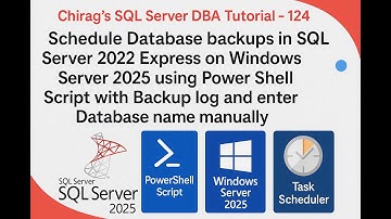 Schedule Database backups in SQL Server 2022 Express on Windows Server 2025 using Power Shell Script