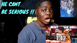 I Ate a 20,000cal Burger in RECORD TIME! Octuple Bypass Challenge- Matt Stonie | Reation