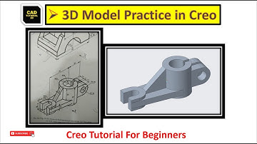Creo Modeling Exercises Tutorial for Beginners | Creo Practice Exercises - 9