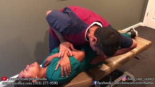 Dr. Mo - Chiropractic Adjustment on a Dr  Mo Office Intern