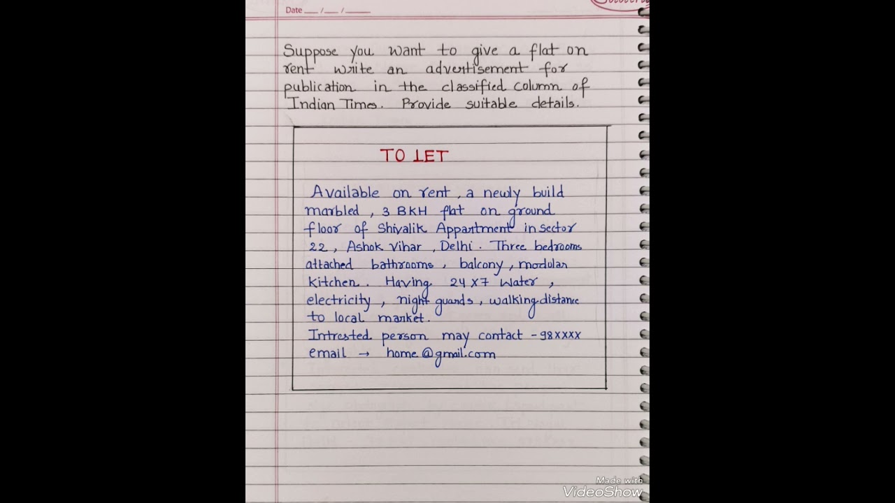 Advertisement writing  To LET advertisement writing house for rent l  To LET Advertisement writing