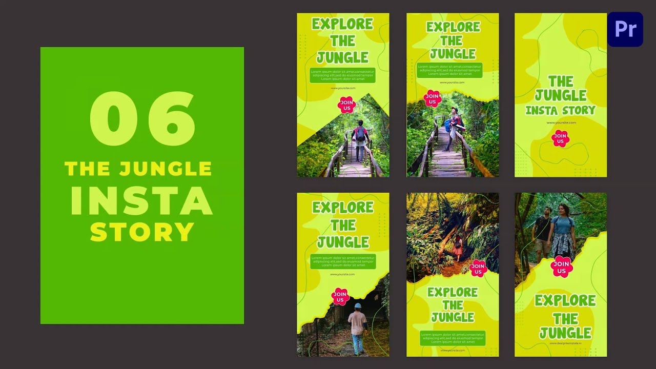 The Jungle Instagram Story Premier Pro Template YouTube