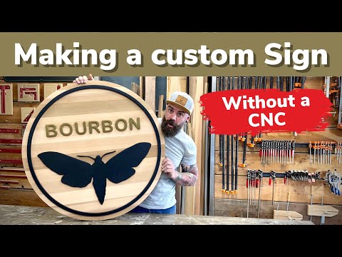 Making a Sign With No CNC || Making a Wooden Sign With Letters