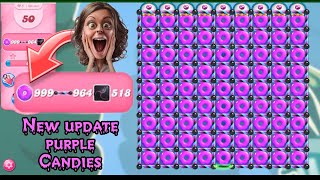 New amazing look purple | Candy crush saga new update purple candies screenshot 5