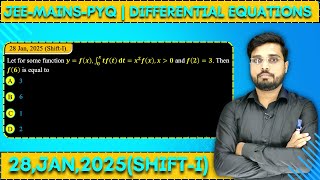 Let for some function y = f(x), So tf(t) dt = x2f(x), x 0 and f(2) = 3. Thenf(6) is equal to