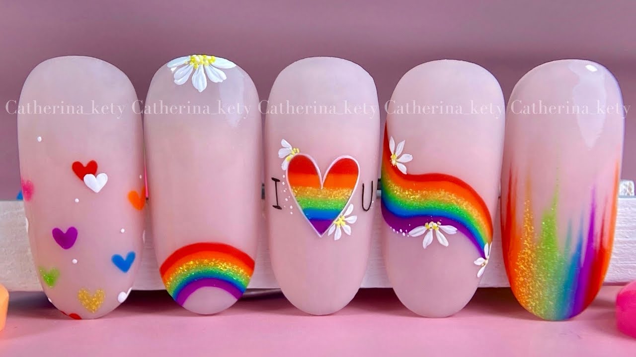 Pride Nail Art Pride Nails Rainbow Nail Art Easy Summer Nail Art pride-nail-art-pride-nails-rainbow-nail-art-easy-summer-nail-art