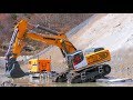 HEAVY RC MODELS ! LIEBHERR DIGGER WORK IN THE GRAVEL! COOL R-C TOYS IN MOTION! BIG TOYS FOR BOYS