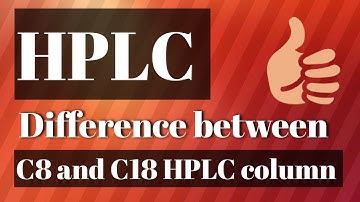 Difference between C18 and C8 HPLC Column | #hplccolumn | HPLC analysis|| asresearch || C8 vs c18