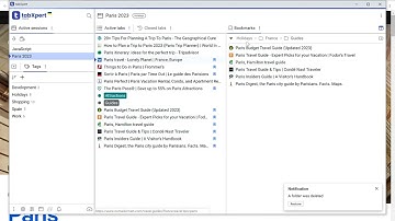 tabXpert: nested folders
