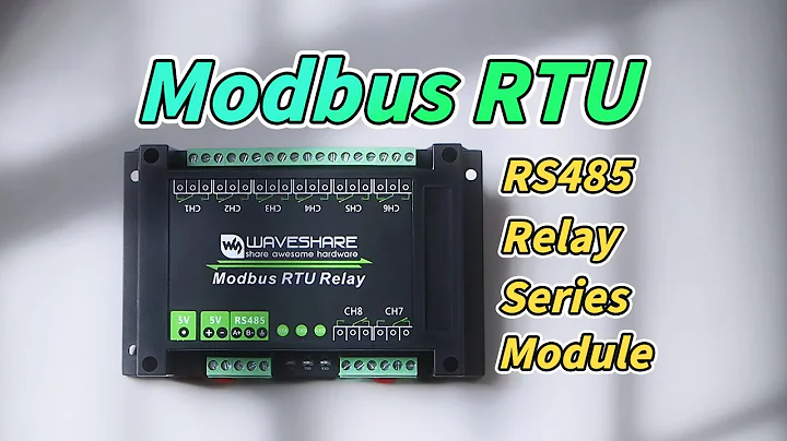 Waveshare Modbus RTU Relay，Supports Modbus RTU/TCP protocols，Optocoupler isolation protection #relay