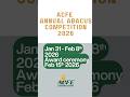 2026 ACFE Annual Abacus competition is here