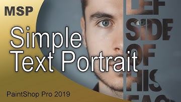 Simple Text Portrait in PaintShop Pro